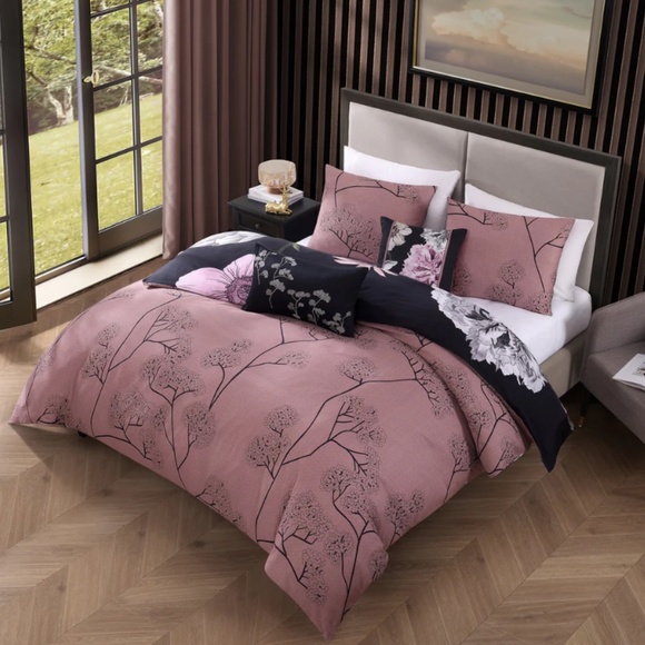 Bebejan Midnight Meadow Reversible King Comforter Set - Picture 4 of 6